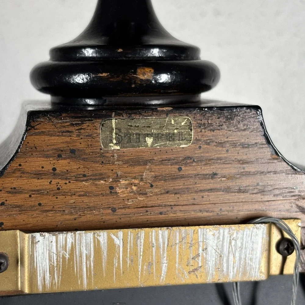 Antique Stiffel Pyramid Wooden Shelf Wall Mount Book Crystal Stand 2.25 Ft Tall*